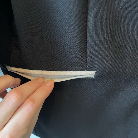 Lightweight vintage blazer neutral office business casual size 10 - Picture 6 of 12